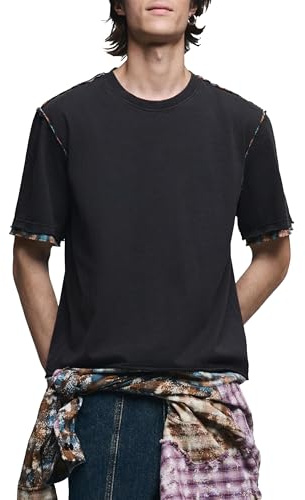 Desigual Herren Ts_Check_Double T-Shirt