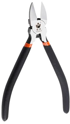 Alicates diagonales de acero, cortador de cable eléctrico de alambre eléctrico, cortador de cable lateral, cortador industrial manual