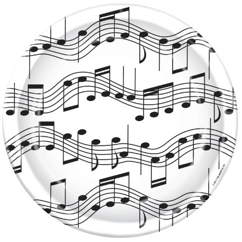 Beistle Musical Note Plates (8/Pkg)