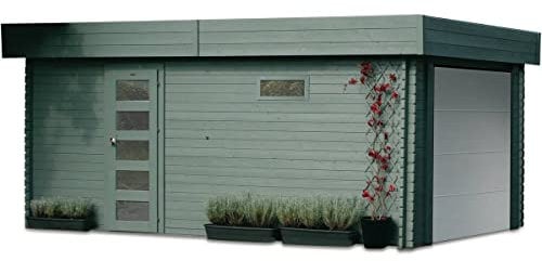 SOLID SUPERIA Garage Modern Bois 538 x 358 x 256 cm S8935