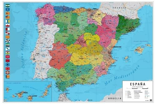 Grupo Erik Editores, S.L. – Poster Karte españa-e Fraktion Erik