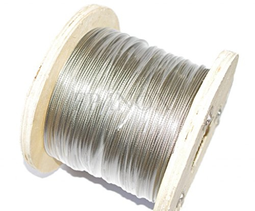 Kabel, 5 mm, Edelstahl 316, flexibel, 7x19 Edelstahl 316 – A4, Länge 10 m, 20 m, 50 m, 70 m, 100 m, Rolle 100 m, 250 m, Rouleau 250m, 1