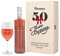 Herz & Heim® Bree Wein-Präsent zum 50. Geburtstag mit graviertem Weinglas und Bree Wein zur Auswahl in Geschenkkiste Rosé