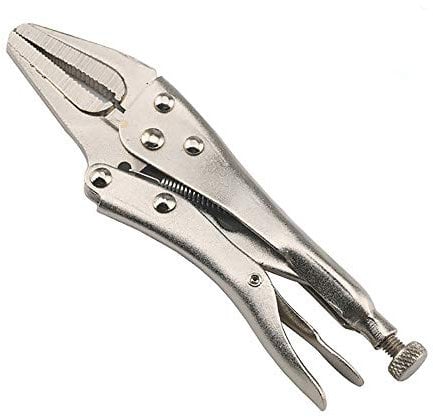 SUPERTOOL Self Lock Pliers 10 Mole Grips Adjustable Long Nose Welding Self Hrip Pliers for Riveting Welding Grinding and Other Machining