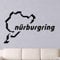 68X57 Cm Nürburgring Rennstrecke Circuit Auto Wandaufkleber Für Schlafzimmer Jungen Art Decor Vinyl Tapete Aufkleber Wohnzimmer Aufkleber