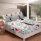 Mädchen Spannbetttuch Kinder Jugendliche Vogel Blumen Spannbettlaken 140x200cm Für Frauen Ultra weich Blumen Rotes Herz Bettlaken Set Garten Natur Zimmer Dekor