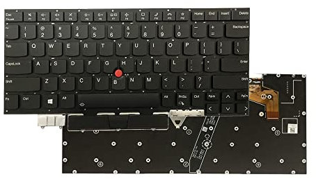 Zahara Teclado de repuesto para portátil Lenovo ThinkPad X1 Carbon 9ª generación 9 2021 (tipo 20XW, 20XX) SN20Z77386