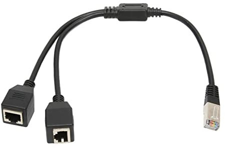 CCYLEZ RJ45 Netzwerk 1 zu 2 Port Ethernet Adapter Splitter, RJ45 Ethernet Splitter Kabel, RJ45 Splitter Adapterkabel mit Anti Interferenz für Router Modem