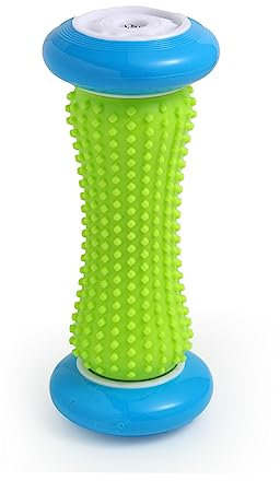 EliaValth Linderung von Plantarfasziitis, Fußroller für Plantarfasziitis und Neuropathie, Reflexzonenmassagegerät (blau)