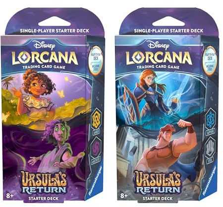 Disney Lorcana Trading Card Game: Set 4 - Display mit 8 Starter Decks (Englisch)