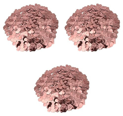 ABOOFAN 3stücke Roségold Konfetti Luftballons Mit Füllung Partyd Decoration Für Hochzeiten Geburtstagsfeiern Weihnachten Jubiläen Form Kein Glitzerabfall Für Festliche