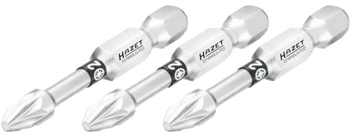 HAZET Bit - Sechskant6,3 (1/4 Zoll) - Pozidriv Profil PZ - PZ2-3-tlg.