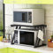 Soporte para Microondas Horno Estantería de Almacenamiento para Microondas Multifuncional Armario de Cocina Encimera de Cocina-57 * 38 * 38cm Z-Negro