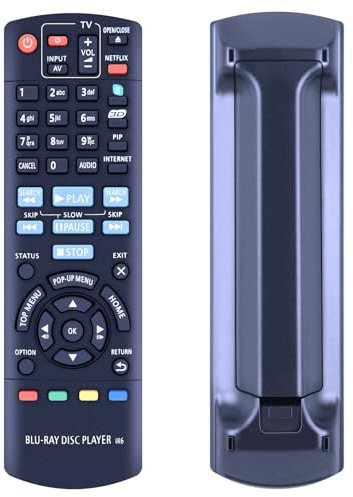 GOUYESHO N2QAYB000723 Replacement Remote Control for Panasonic DVD-Player, Compatible With DMP-BDT120EB DMP-BDT220EB DMP-BDT120 DMP-BDT220 DMPBDT120 DMPBDT220 DMPBDT220EB