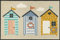 wash+dry Fußmatte, Beachhut 50x75cm, innen und außen, waschbar, bunt