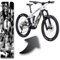 DK´s BikeDesigns Designfolie für E-Bike Akkucover für Cube Stereo | Reaction Hybrid Modelle, Rahmenschutz eBike, Fahrrad Aufkleber, Bike Sticker (Vintage Vignettes)