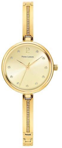 Pierre Lannier Montre Femme Leia Cadran Doré Bracelet Acier Doré