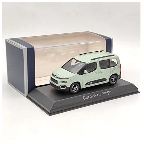 EMRGAZQD Motorfahrzeuge Replika Auto 1/43 Für Citroen Berlingo 2018 Alu-Druckguss Grün Automodellsimulation Fahrzeug Sammlerstück Ornament Originalgetreue Nachbildung
