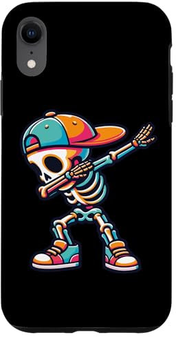 Dabbing Skelett Kinder Hülle für iPhone XR