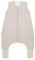 emma & noah Baby Schlafsack mit umschlagbaren Füßen 2.5 TOG, Strampelsack für den Herbst und Winter, Bio-Baumwolle, OEKO-TEX Zertifiziert, Ideal für aktive Kinder (Essential Beige, 90)