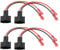 YINETTECH 4PCS Auto Speaker Adaptor Cable Auto Accessories Replacement Wire Harness Adapter Connector Compatible with Audi A4 A6 Q5 Q7 Compatible with Seat Exeo 2008-2013