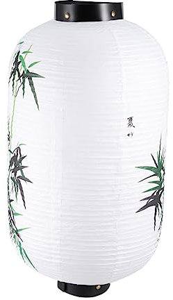Veemoon Japanische Retro Papierlaterne Mit Bambusmalerei Hängende Dekoration Für Geschäfte Und Veranstaltungen Leicht Und Langlebig Für Asiatische Stilräume