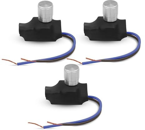 LEDSone 3PCs Dimmer Rotary Switch for Dimmable LED, Halogen and Incandescent Bulbs, 220V, 3A, Silver