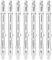 Jaenmsa r7s Halogen Light Bulbs, 7 Packs r7s Bulb 118mm Dimmable 230V 150w Halogen Bulbs, Tungsten Linear Light Bulb, 1500lm 2700K Warm White Floodlight Bulb, J118 Security Light Bulb(150w)