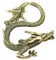 Generic - Statue de dragon en laiton - Décoration chinoise - Figurine de collection - Statue Feng Shui - Cuivré - Marron