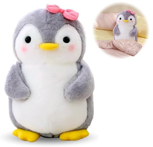 Kuscheltier Pinguin Plüschtier, 23 cm Stofftier, Süße Kuscheltiere Geschenke für Jungen Mädchen Kinder