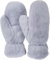 styleBREAKER Damen Fäustlinge aus kuscheligem Fake Fur Material - Weiche und warme Kunstfell Winterhandschuhe 09010050, Farbe:Grau