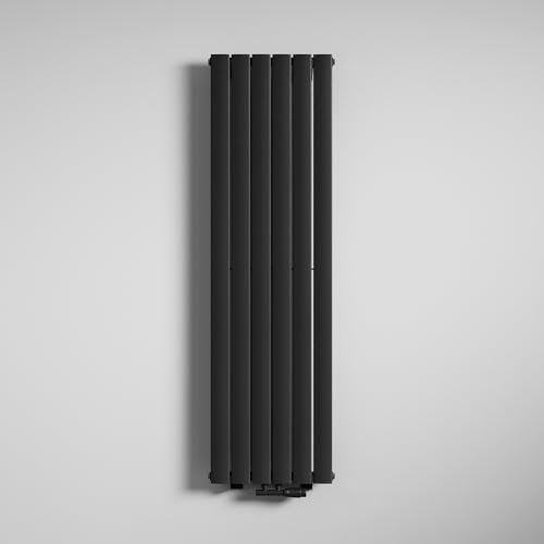 Mai & Mai Badheizkörper flach 160x46cm in Anthrazit Mittelanschluss Paneelheizkörper Vertikal Badheizung Einlagig aus Stahl