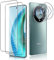 QULLOO Cristal Templado para Honor Magic 6 LITE 5G + Protector de Lente de cámara, 2+2 Piezas 9H Dureza Vidrio Templado Sin Burbujas Film Cristal Templado Protector de Pantalla para Honor Magic6 LITE