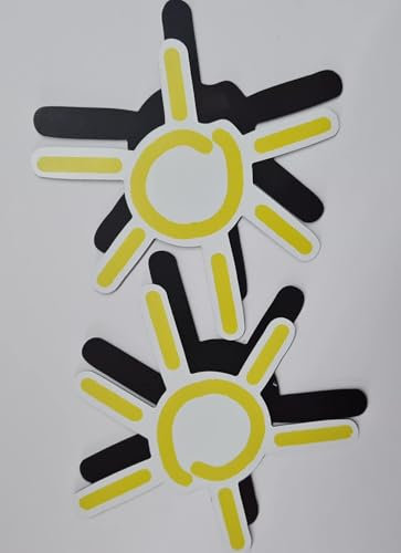 FlyEx Magnete anstatt Aufkleber Sticker für Fliegengitter Insektenschutz Reparatur-Set Vogelschlag Netze Türen Fenster Schiebetüren Spannrahmen (1X Mücke)