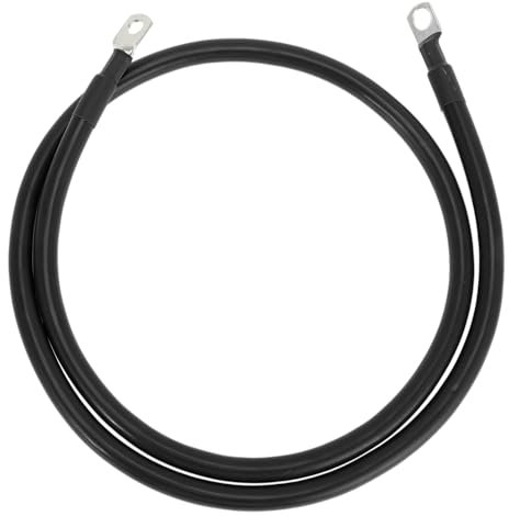 VekAuto 1 Câble D'Onduleur De Batterie 2 Awg Calibre 4Ft 3/8 Lug 5/16 Lug Câble De Batterie Universel pour Voiture Véhicule Bateau VR Solaire Cuivre Étamé Noir