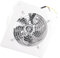ZAICOLER Extractor de Aire Industrial, 220 V, 167 Mm, Ventana de Pared de Hierro, Ventilador de Ventilación, Extractor de Ventana, Extractor de Cocina, para Uso en Cocina y Oficina