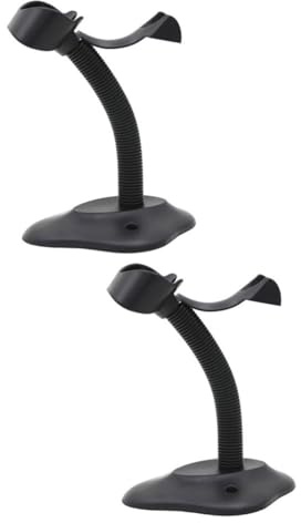 Gadpiparty 2 Stück Scannerhalterung Die montieren unter Ergonomisch für Handheldscanner Barcode-Halter scannen Ständer für Strichcode-Lesegeräte Halter aus Kunststoff pp Black
