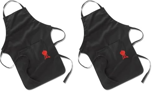 Weber Schürze schwarz (Packung mit 2)