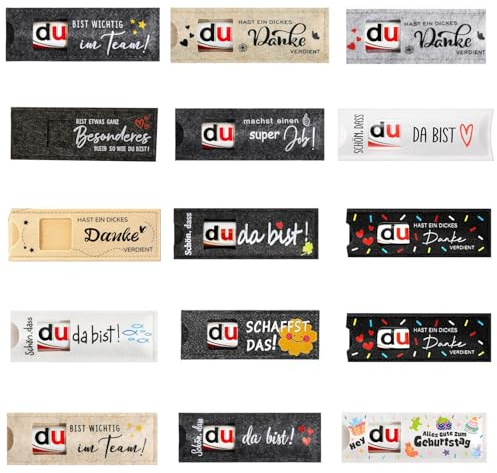 ZIOYANE 15 pièces d'emballages en feutre pour chocolats, étuis en feutre haut de gamme pour emballer des tablettes de chocolat Cadeau réutilisable pour les collègues Remerciements à l'équipe Cadeau