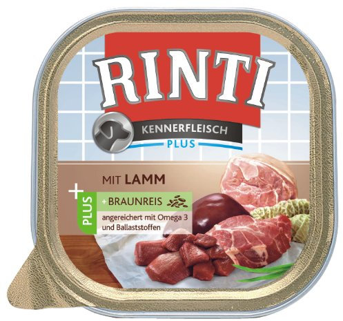 RINTI Kennerfleisch Lamm + Braunreis 9 x 300 g