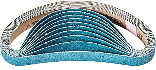 PFERD 586259 Kurzbänder BA, Flexible Schleifmittel, Ausführung Zirkonkorund Z, 60 Korngröße, 20mm x 520mm, 100 Stück