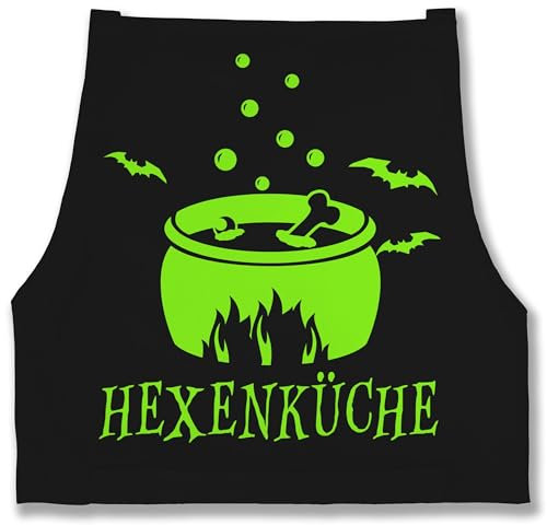 Shirtracer Schürze - Kochschürze - Erwachsene - Hexenküche - 85x69 - Schwarz - kochschuerze küchenschürze kochen lustig hexe männerschürzen halloween köchin geschenk geschenke hexen apron männer