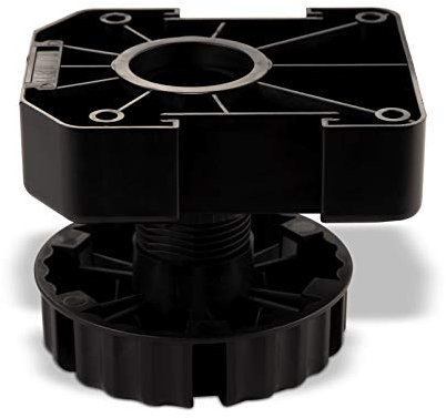 SO-TECH® Juego de 40 Zócalo Mueble Cocina Patas Plásticas Pies para Mueble Patas Regulables Alto 75 mm