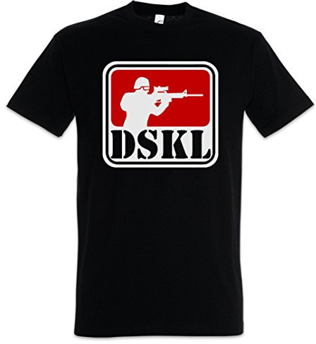 Urban Backwoods DSKL Sniper Logo Herren T-Shirt Schwarz Größe XL