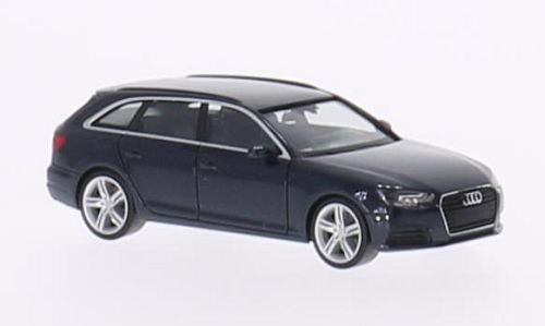 Audi A4 Avant, dunkelblau, 2015, Modellauto, Fertigmodell, I-Herpa 1:87