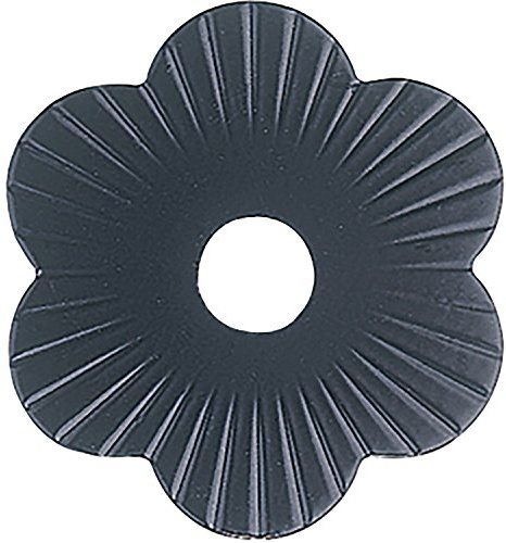 Zierrosette (Pfettenscheibe) ø 80x4 mm, Bohr-ø 13 mm, schwarz pulverbesch. (B)