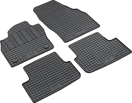 Gummi Fußmatten passend für Seat Ibiza (6F) ab 6/2017/Seat Arona ab 2017/Skoda Fabia IV ab 9/2021 AZUGA AZ10092584 Gummimatten Automatten