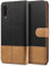 BEZ Handyhülle für Samsung Galaxy A50 Hülle, A30s Hülle, Tasche Kompatibel für Samsung Galaxy A50/ A30s, Schutzhüllen aus Klappetui mit Kreditkartenhaltern, Ständer, Magnetverschluss, Schwarz