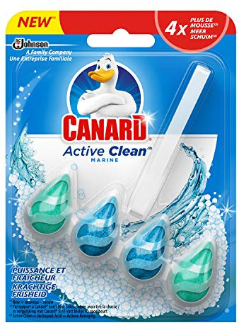Ente WC Active Clean Reinigungsmittel, Marineblau, 38,6 g, 4 Stück