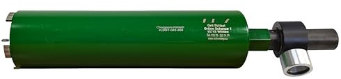 Lasergeschweißte Diamant Trocken-Bohrkrone Ø 42-202 mm x Nutzlänge 400 mm inkl. Staubabsaugung 1 ¼ & Zentrierstange